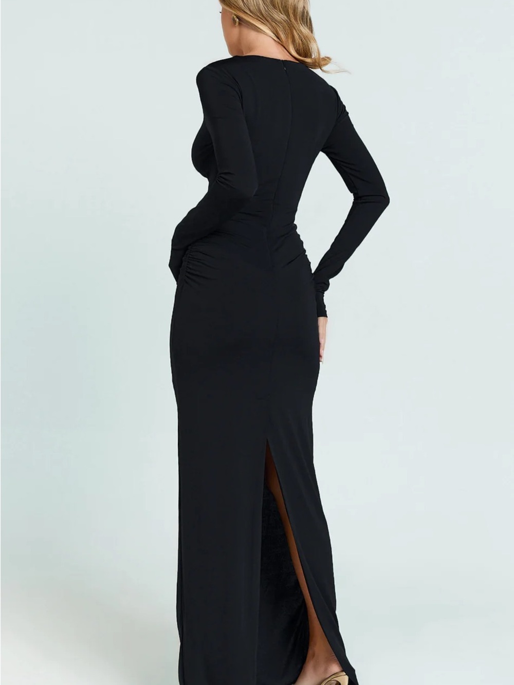 Showpo Black Cutout Maxi Dress with Jewel Accents - Picture 3 of 6